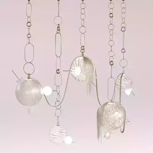 Paradise Chandelier by Lindsey Adelman 3D model