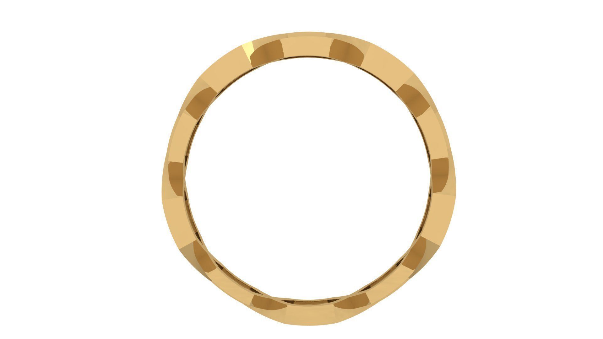 Plain Band ring  6 3D print model_3