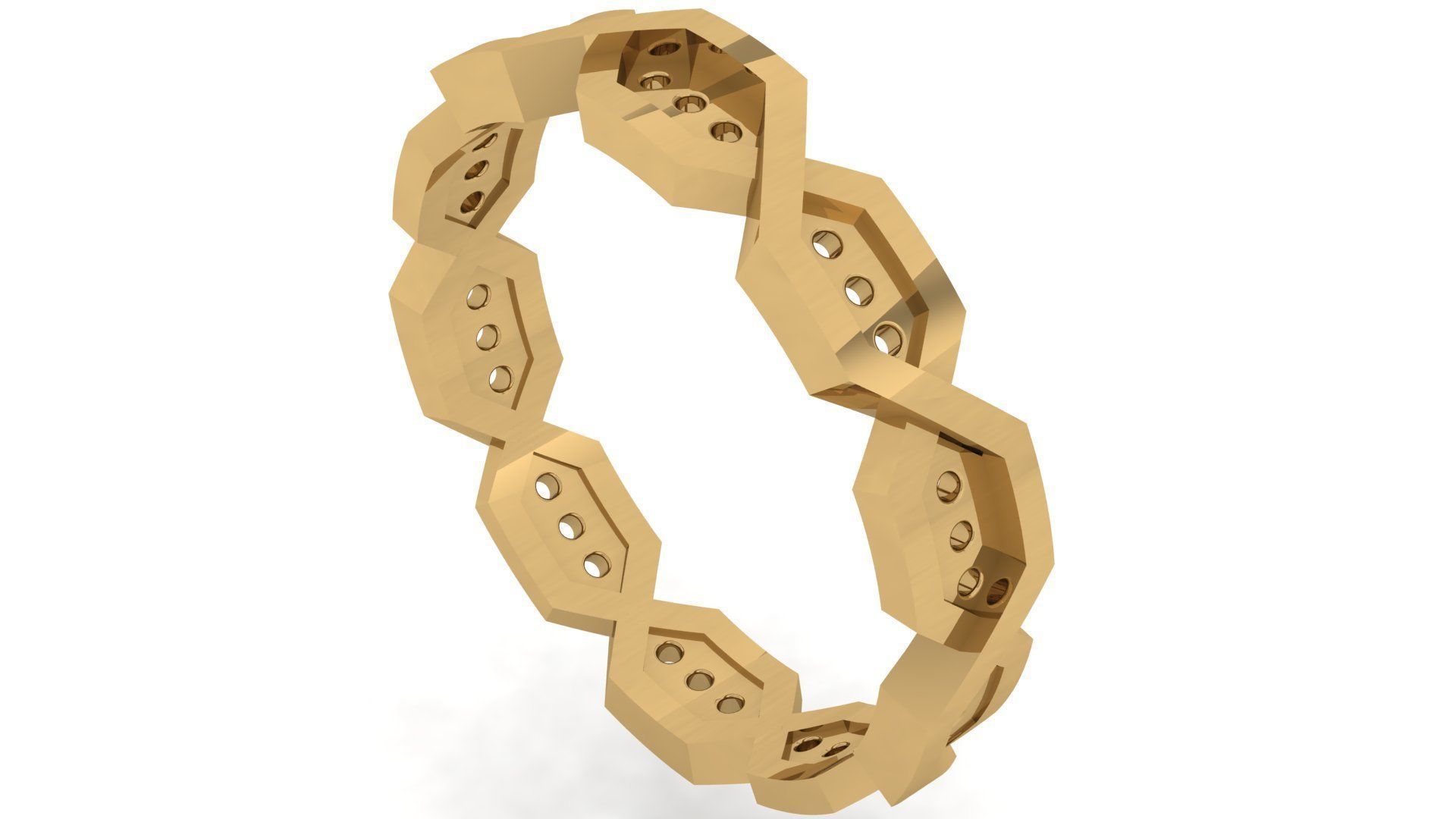 Plain Band ring  6 3D print model_4