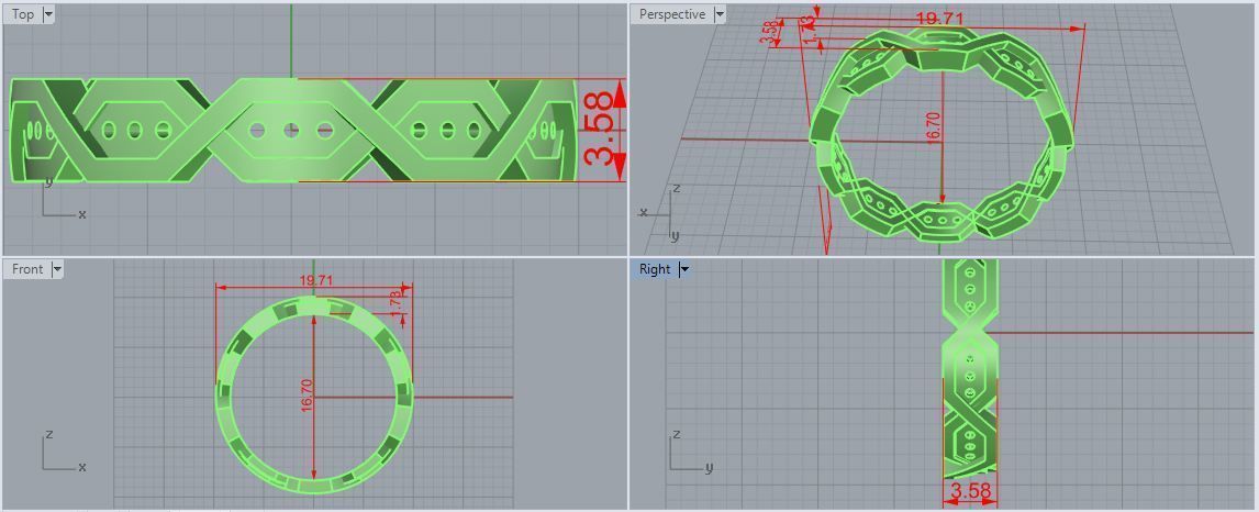 Plain Band ring  6 3D print model_5