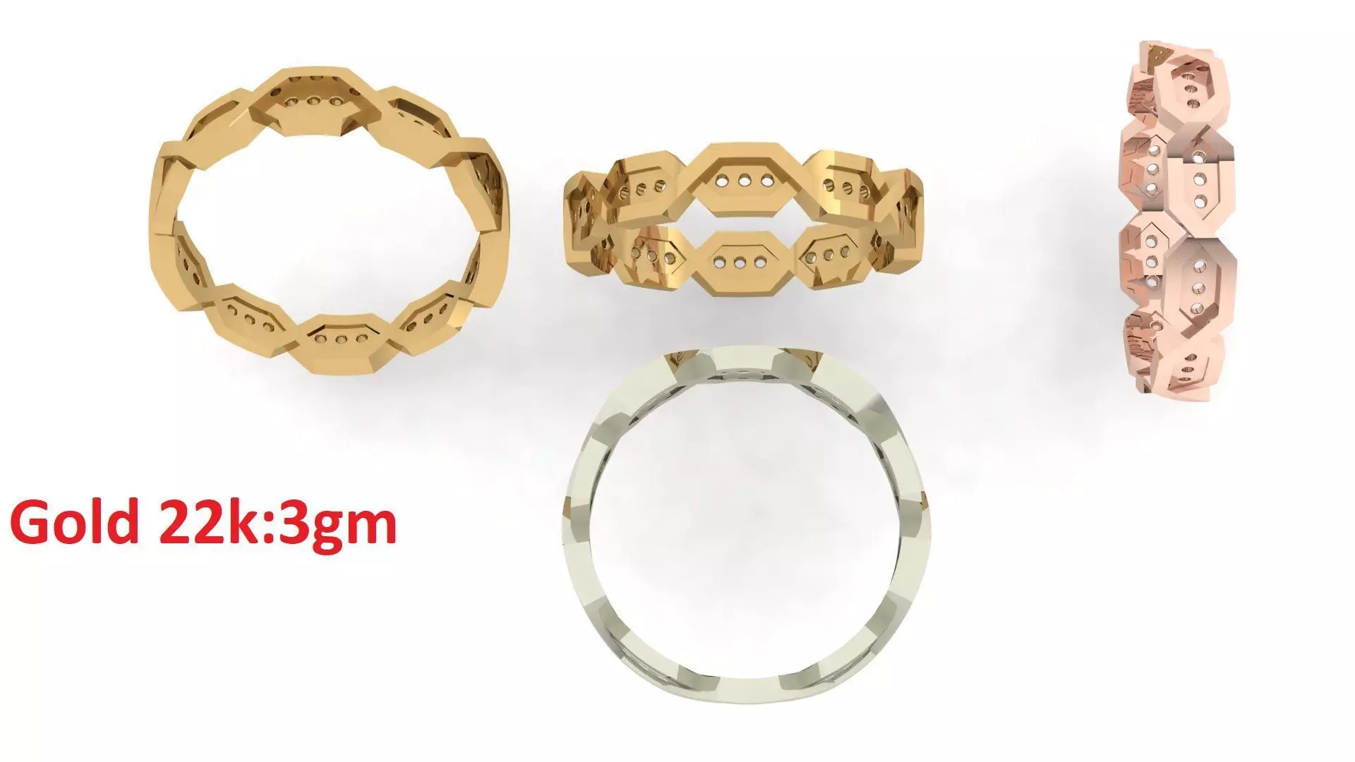 Plain Band ring  6 3D print model_0