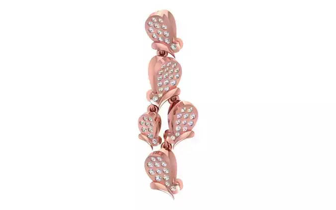 Solitaire Women Pendant 3dm STL OBJ FBX Render Details 3D print model