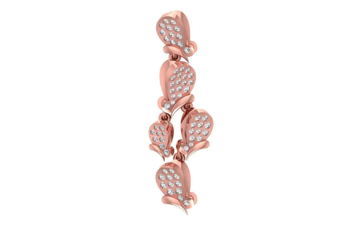 Solitaire Women Pendant 3dm STL OBJ FBX Render Details 3D print model_0