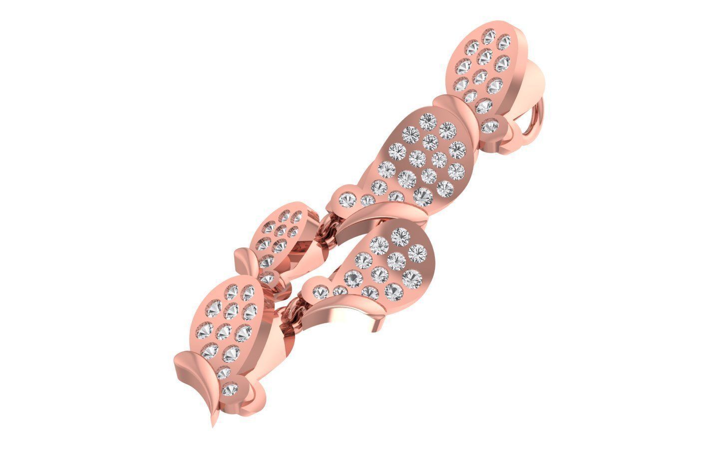 Solitaire Women Pendant 3dm STL OBJ FBX Render Details 3D print model_2