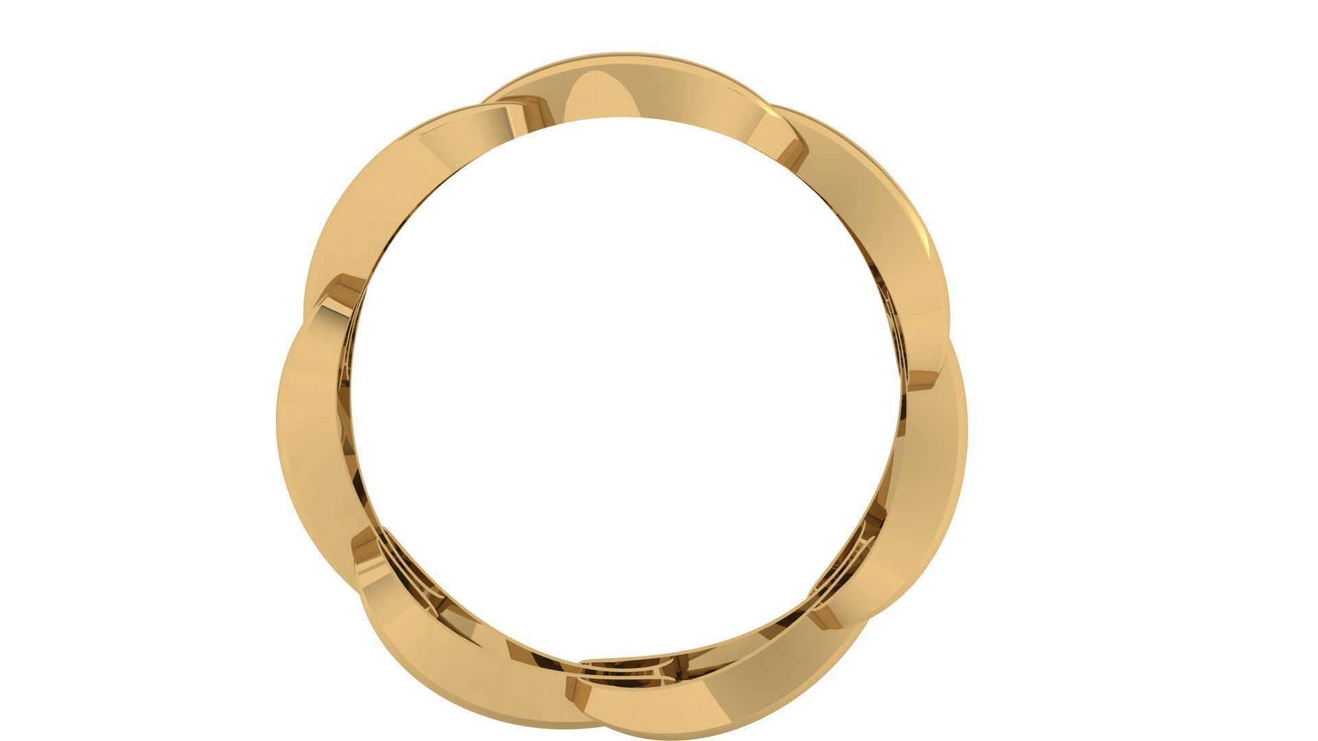 Plain Band ring  7 3D print model_1