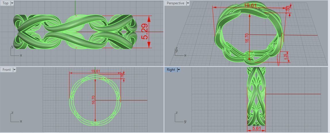 Plain Band ring  7 3D print model_5