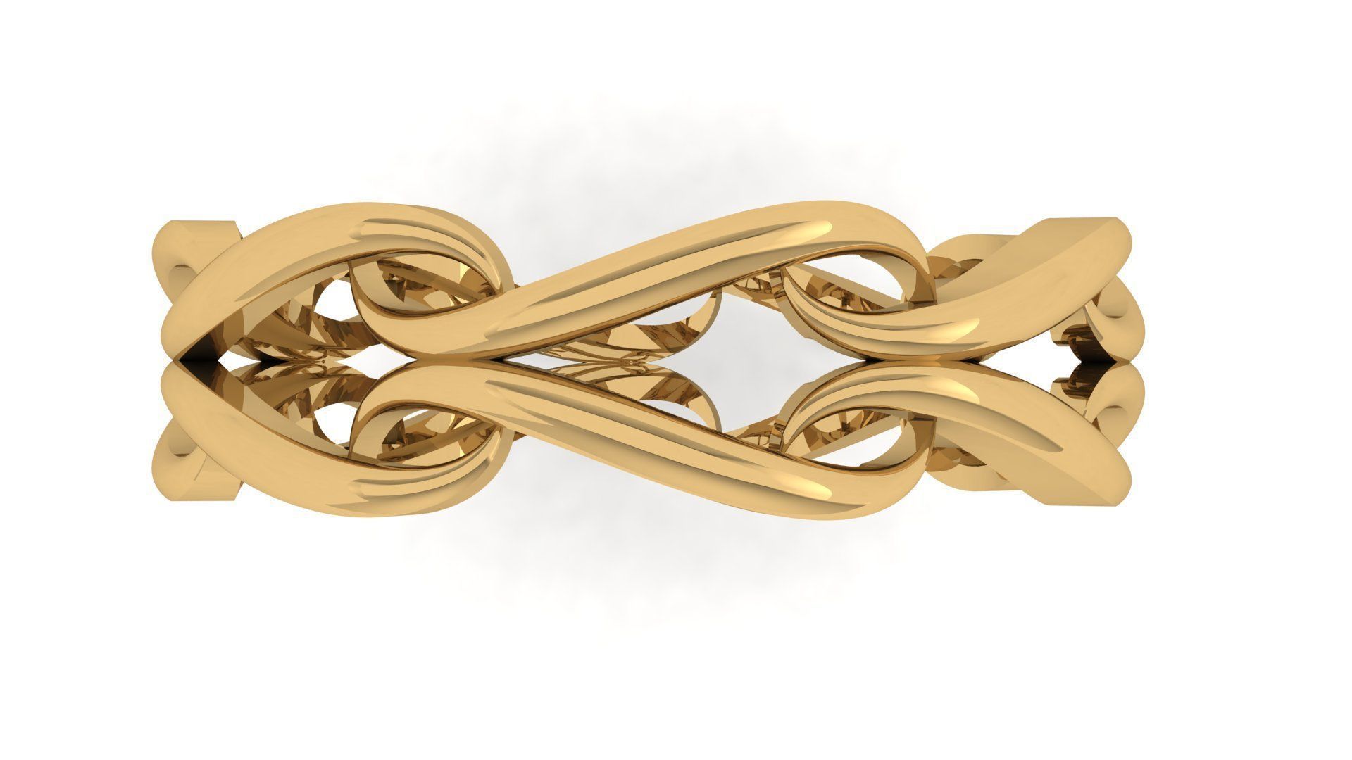 Plain Band ring  7 3D print model_3