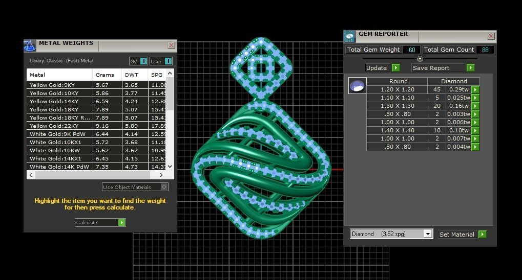 Solitaire Women Pendant 3dm STL OBJ FBX Render Details 3D print model_3