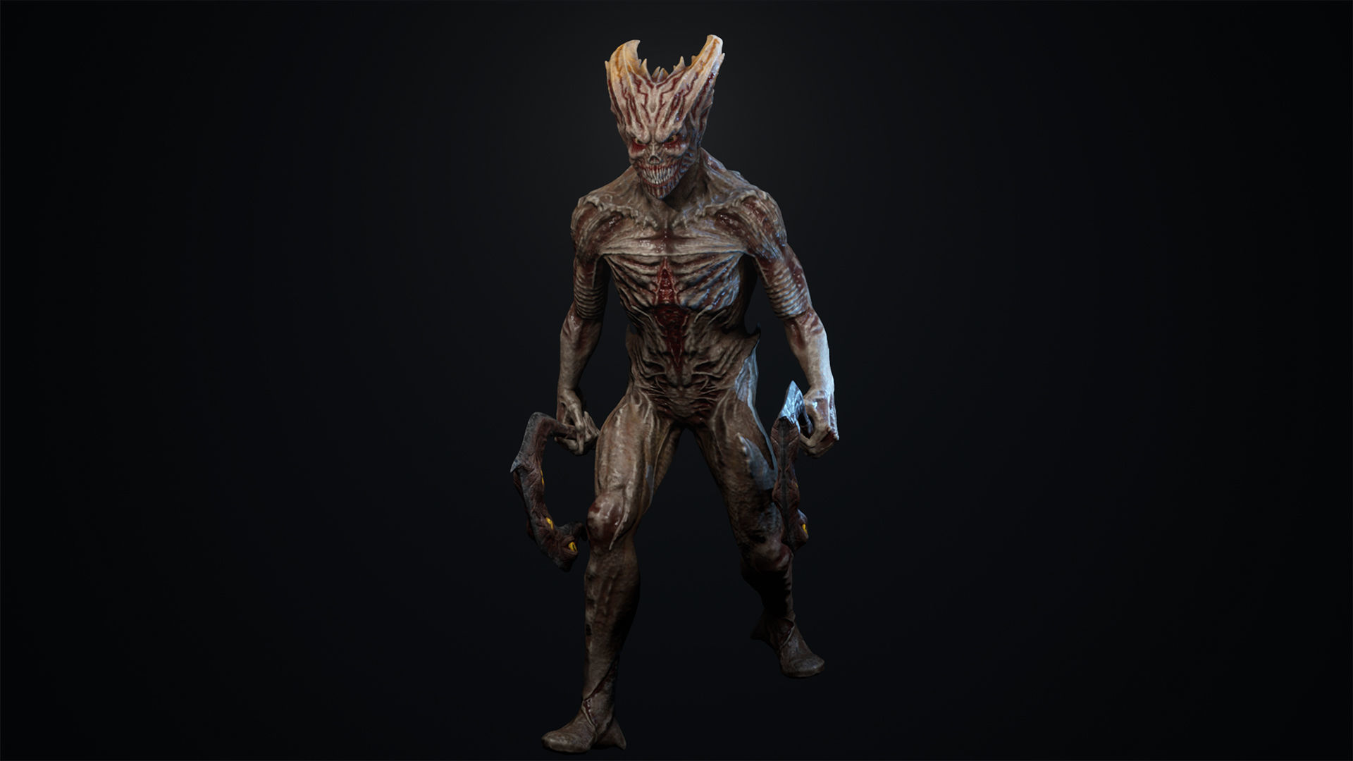 Monster 4 guardians of galaxy groot in action Low-poly 3D model_22