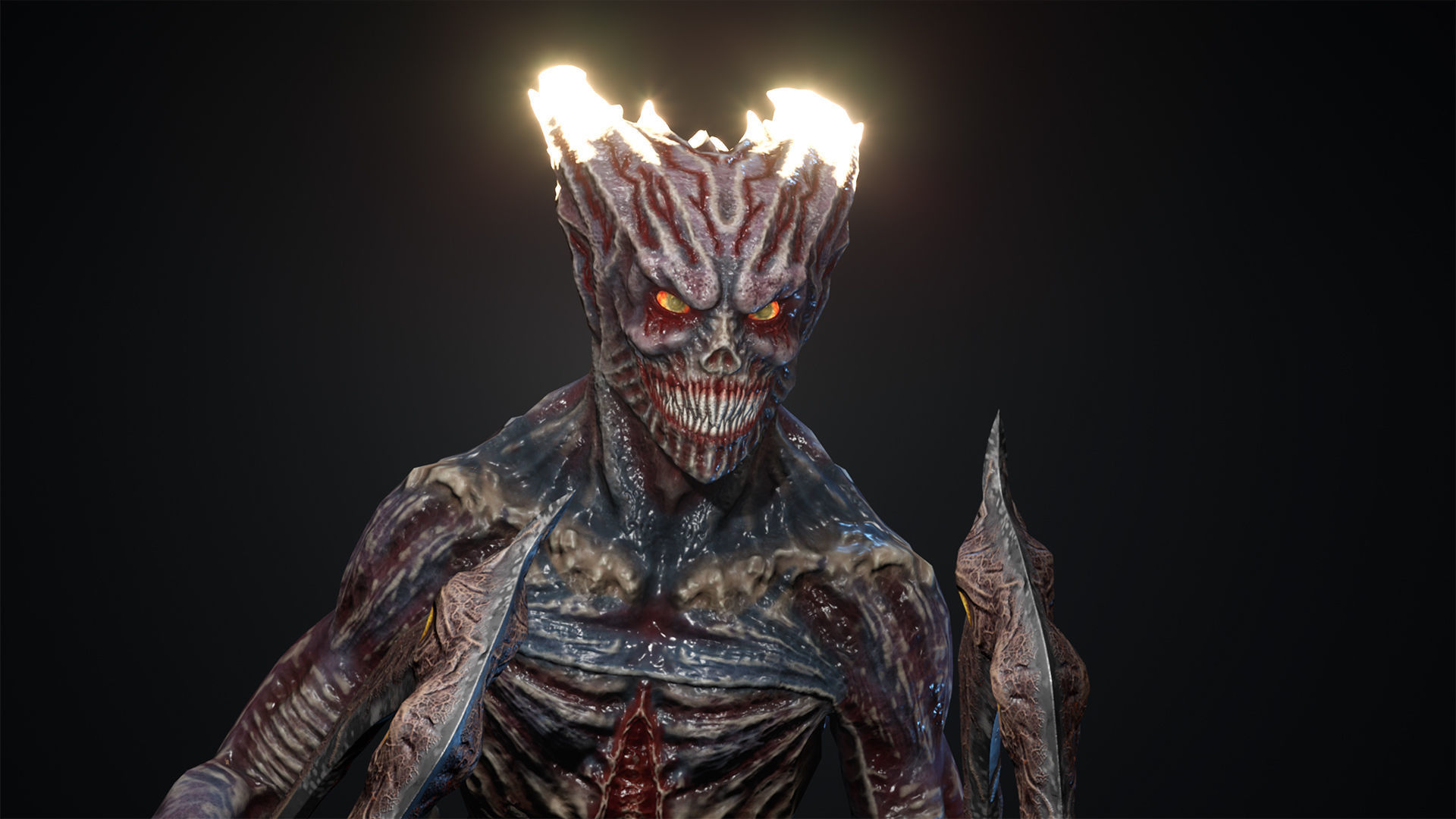 Monster 4 guardians of galaxy groot in action Low-poly 3D model_26