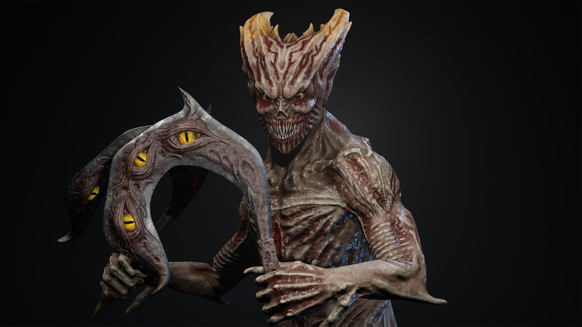 Monster 4 guardians of galaxy groot in action Low-poly 3D model_5