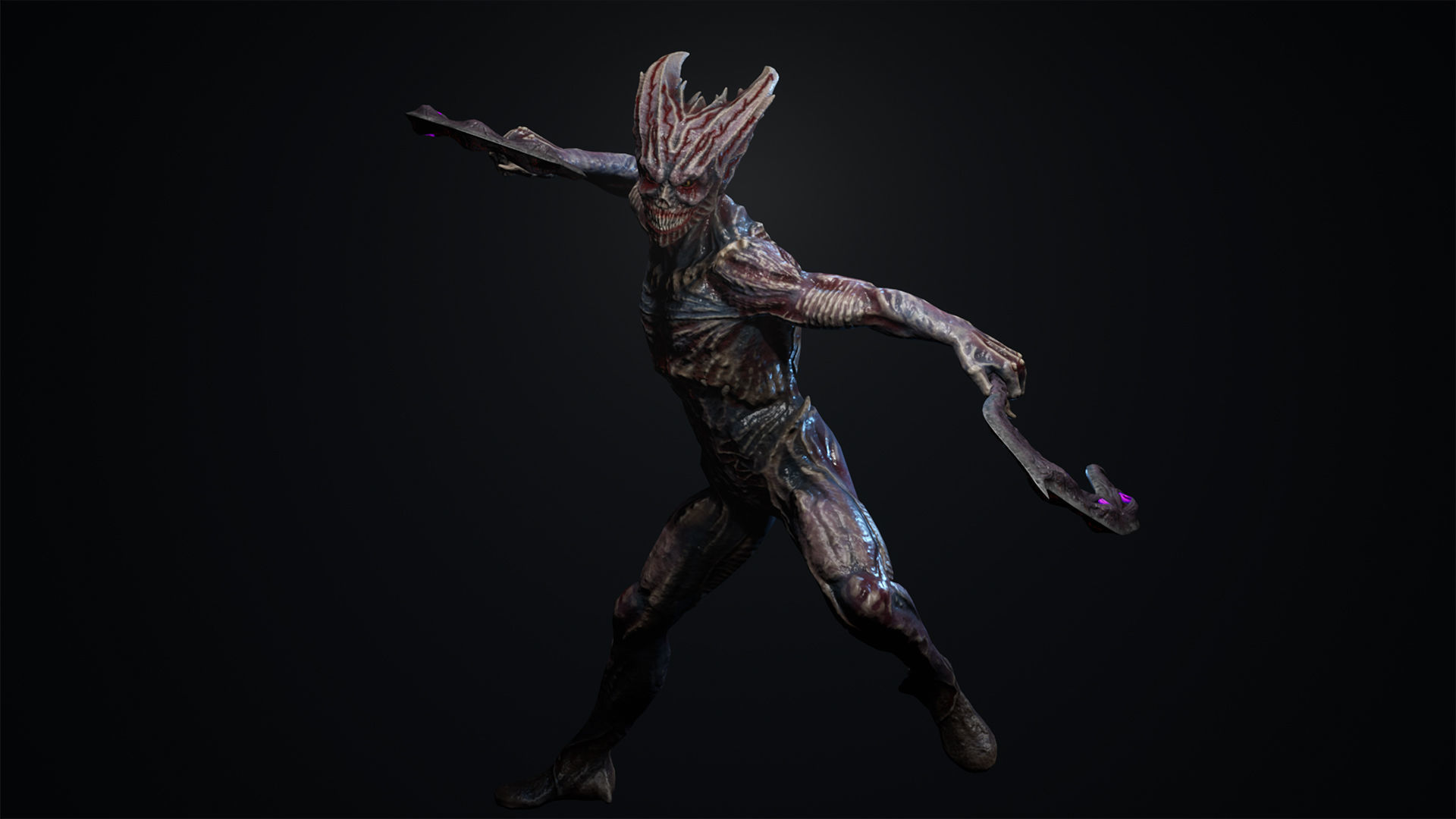 Monster 4 guardians of galaxy groot in action Low-poly 3D model_17