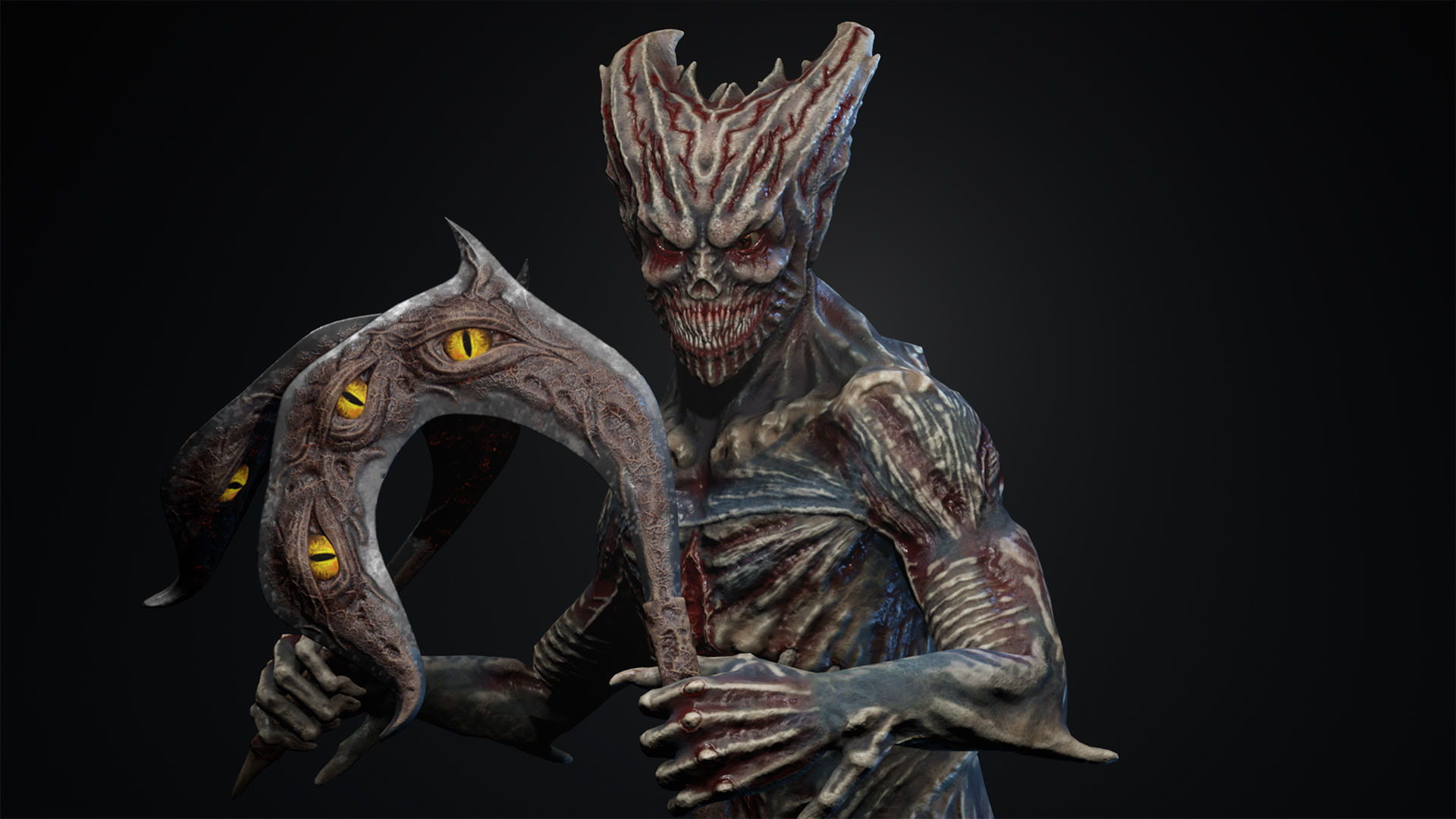 Monster 4 guardians of galaxy groot in action Low-poly 3D model_6