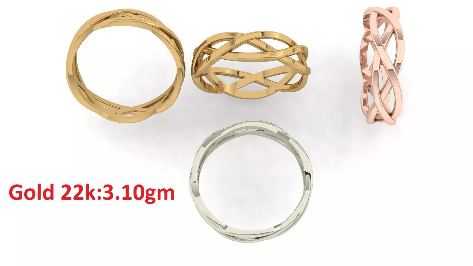 Plain Band ring  8 3D print model_0