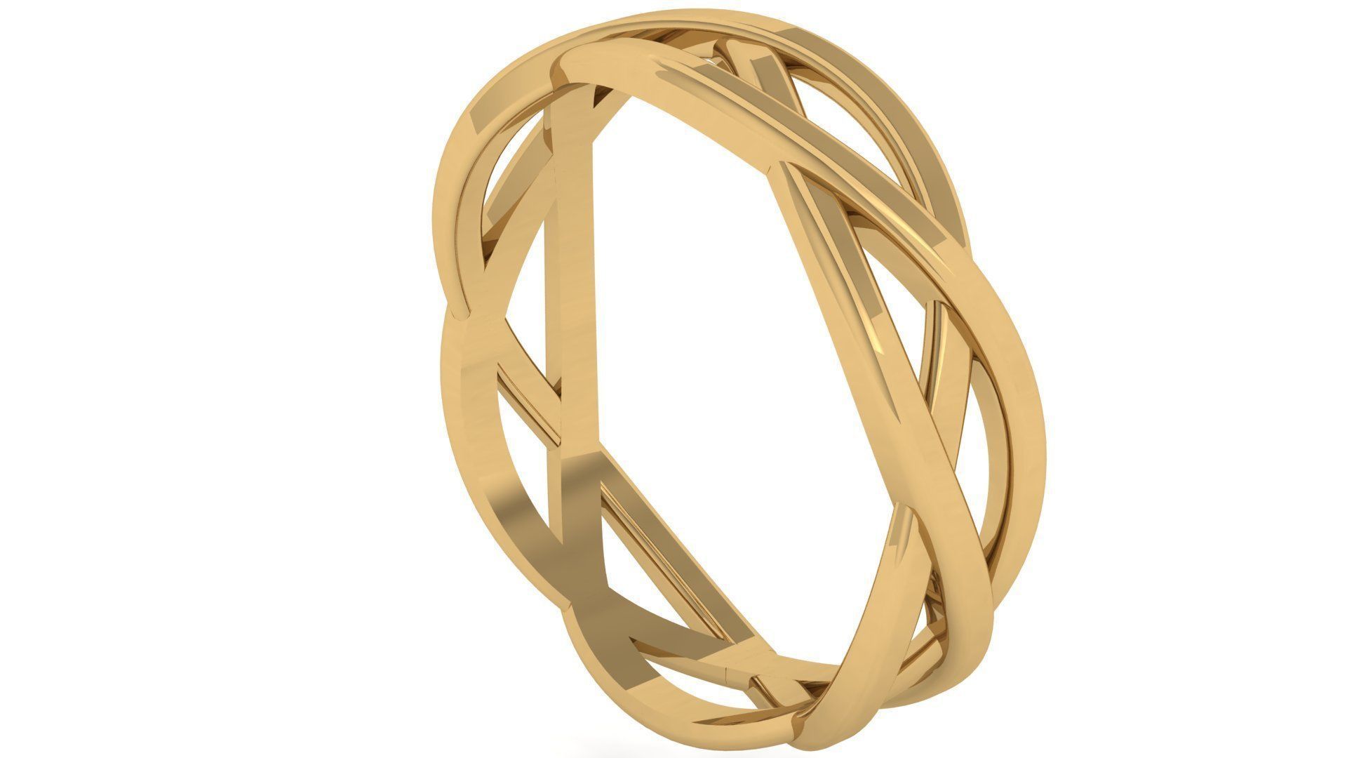 Plain Band ring  8 3D print model_4