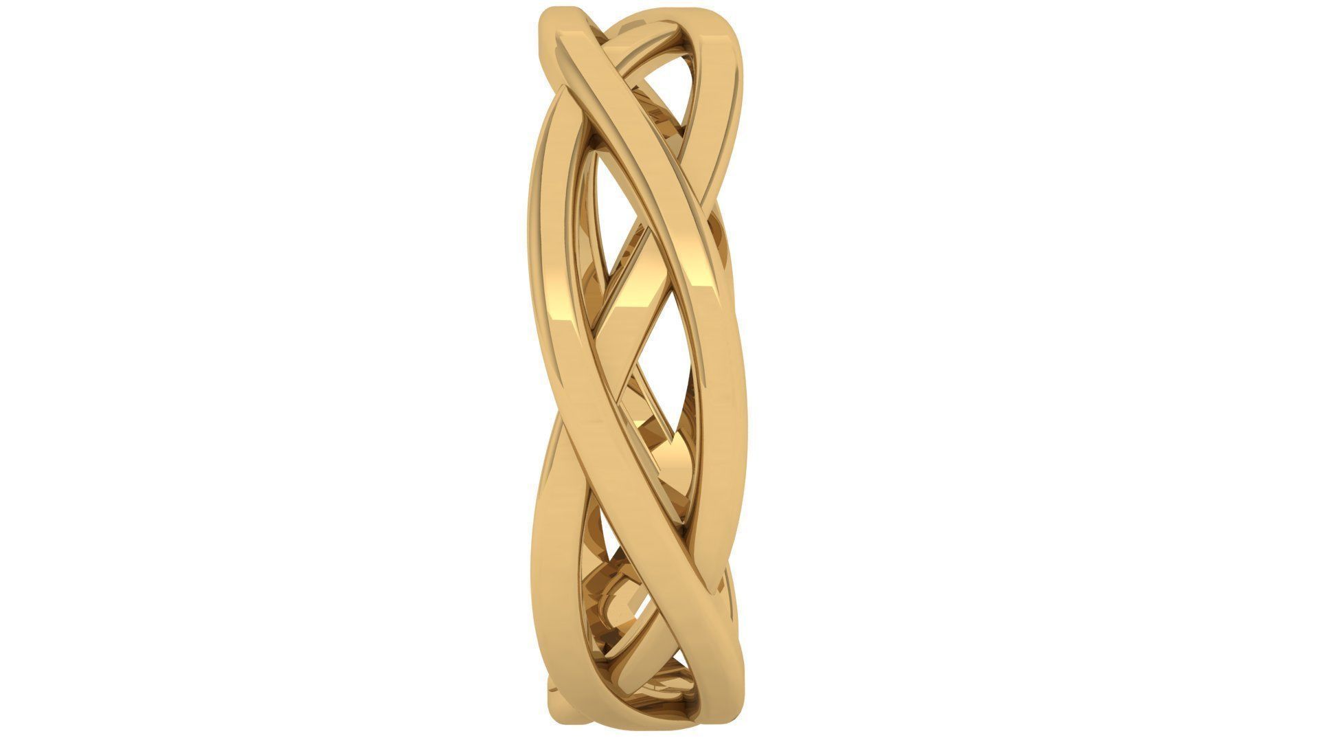 Plain Band ring  8 3D print model_2