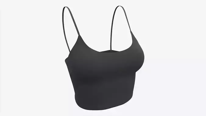 Fitness top for women black