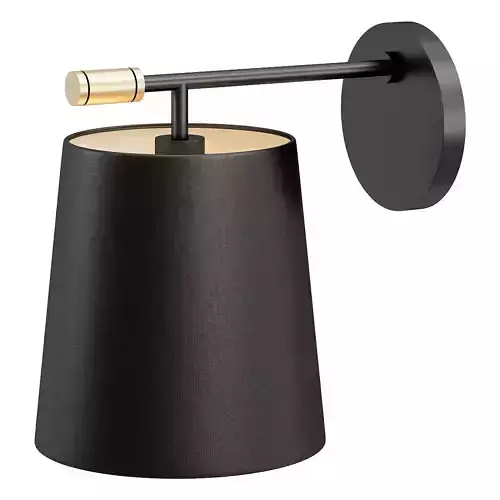BOSTON wall lamp with gold handle