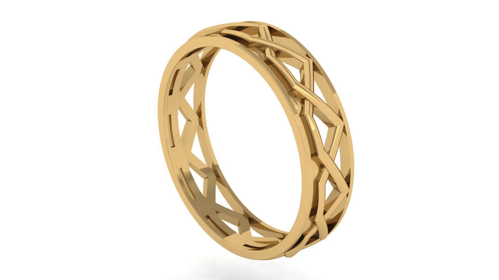 Plain Band ring 9 3D print model_4