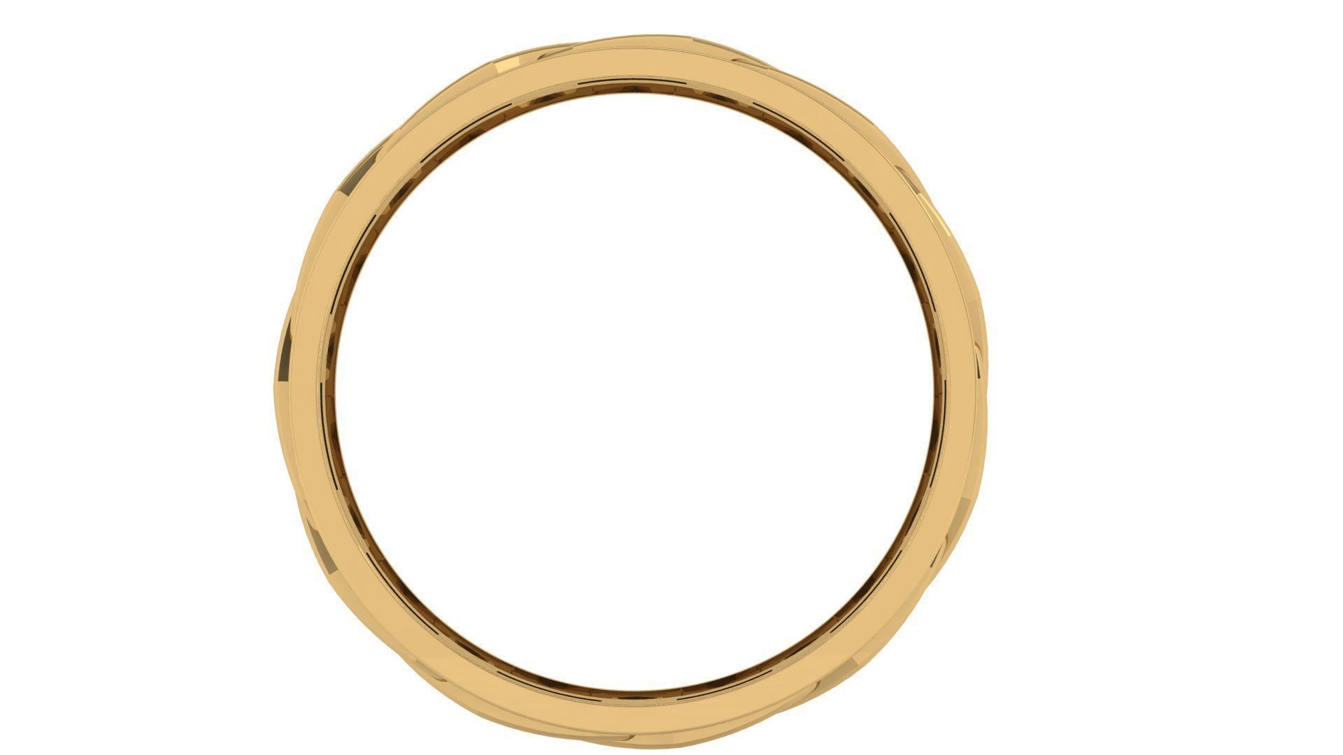 Plain Band ring 9 3D print model_3