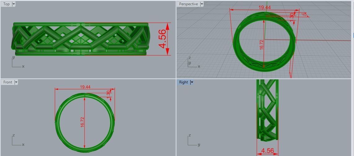 Plain Band ring 9 3D print model_5