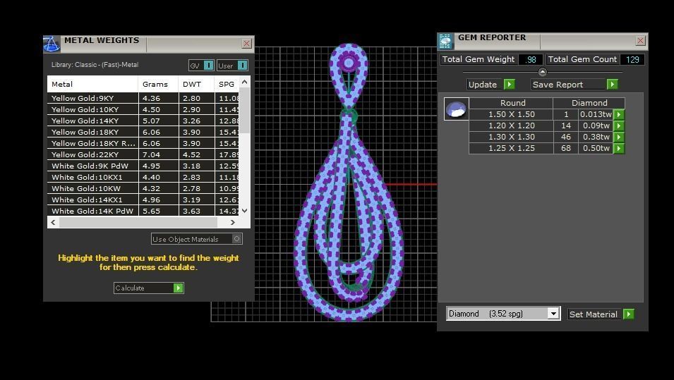 Solitaire Women Pendant 3dm STL OBJ FBX Render Details 3D print model_3