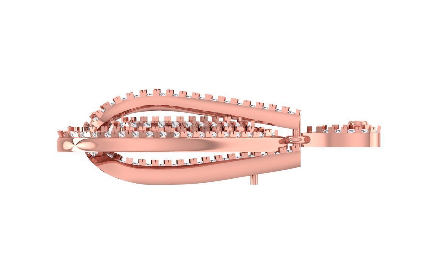 Solitaire Women Pendant 3dm STL OBJ FBX Render Details 3D print model_2