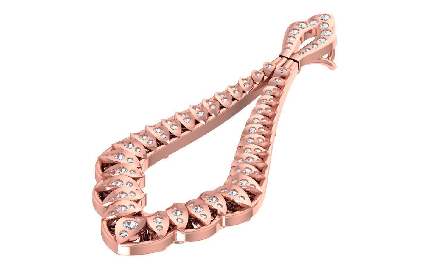 Solitaire Women Pendant 3dm STL OBJ FBX Render Details 3D print model_1