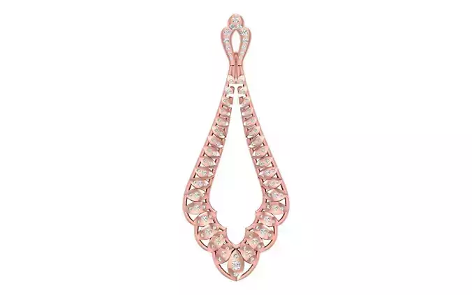 Solitaire Women Pendant 3dm STL OBJ FBX Render Details 3D print model