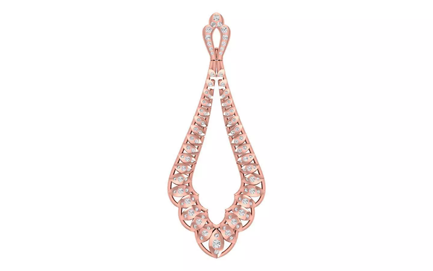 Solitaire Women Pendant 3dm STL OBJ FBX Render Details 3D print model_0