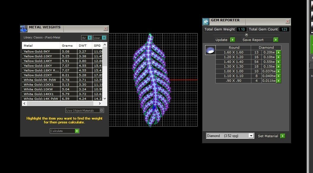 Solitaire Women Pendant 3dm STL OBJ FBX Render Details 3D print model_3