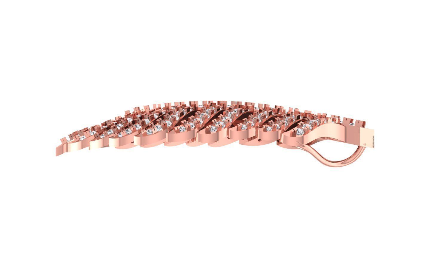 Solitaire Women Pendant 3dm STL OBJ FBX Render Details 3D print model_1