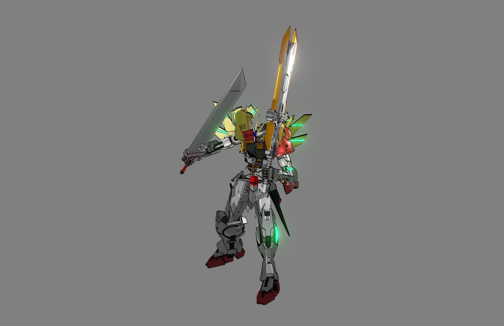 Attacker Gundam 8 A 3D model_8