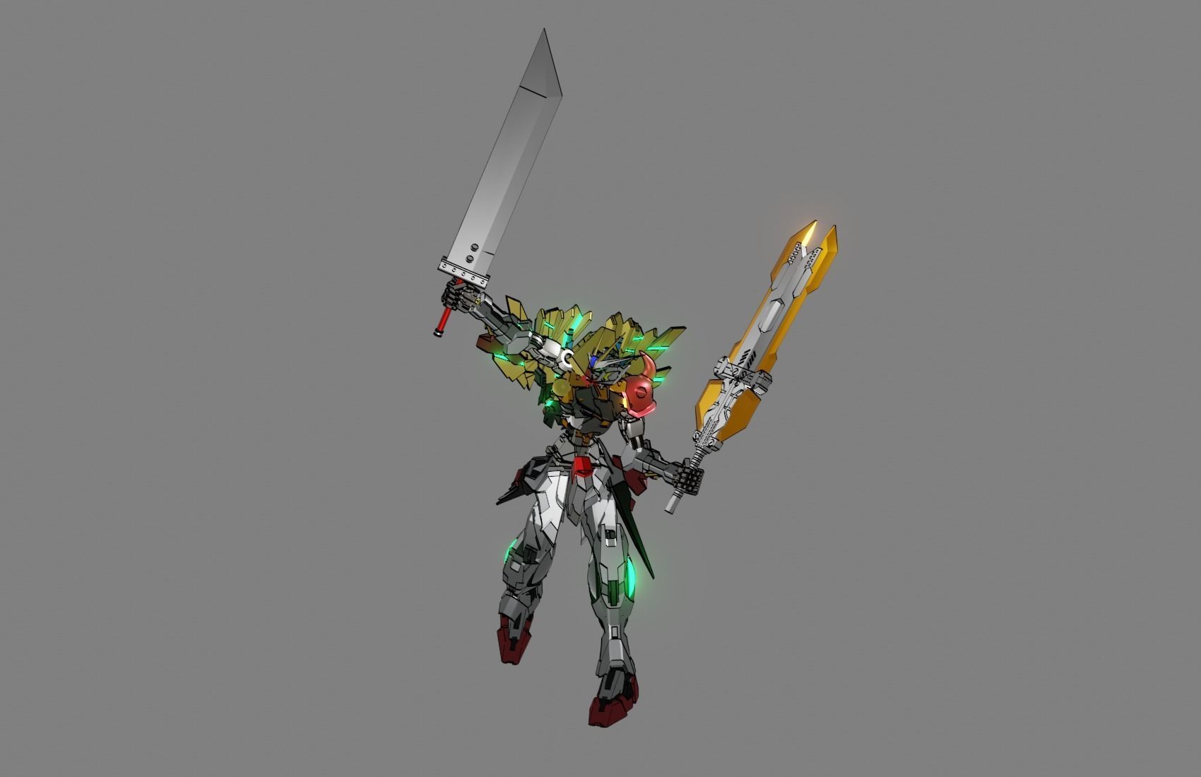 Attacker Gundam 8 A 3D model_18