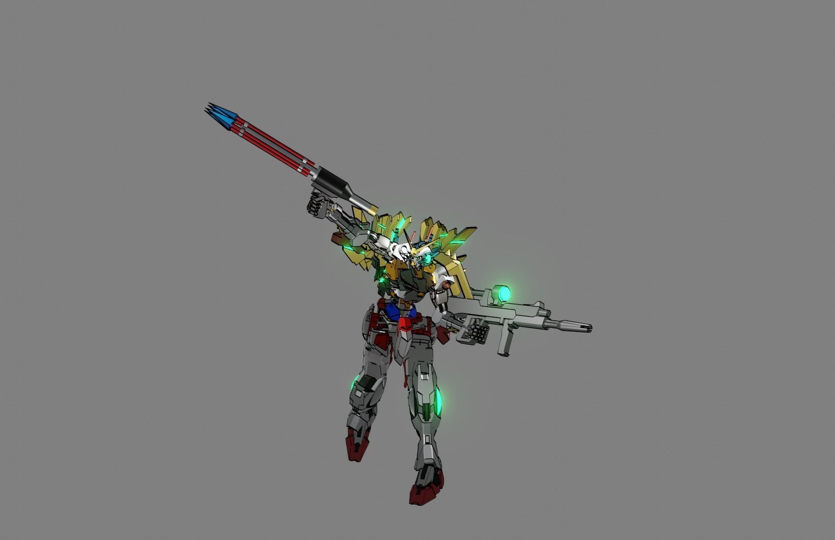 Attacker Gundam 6 A 3D model_18