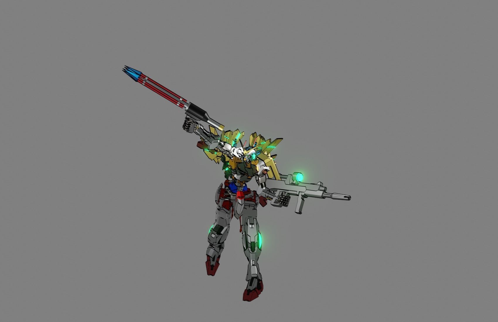 Attacker Gundam 6 A 3D model_20