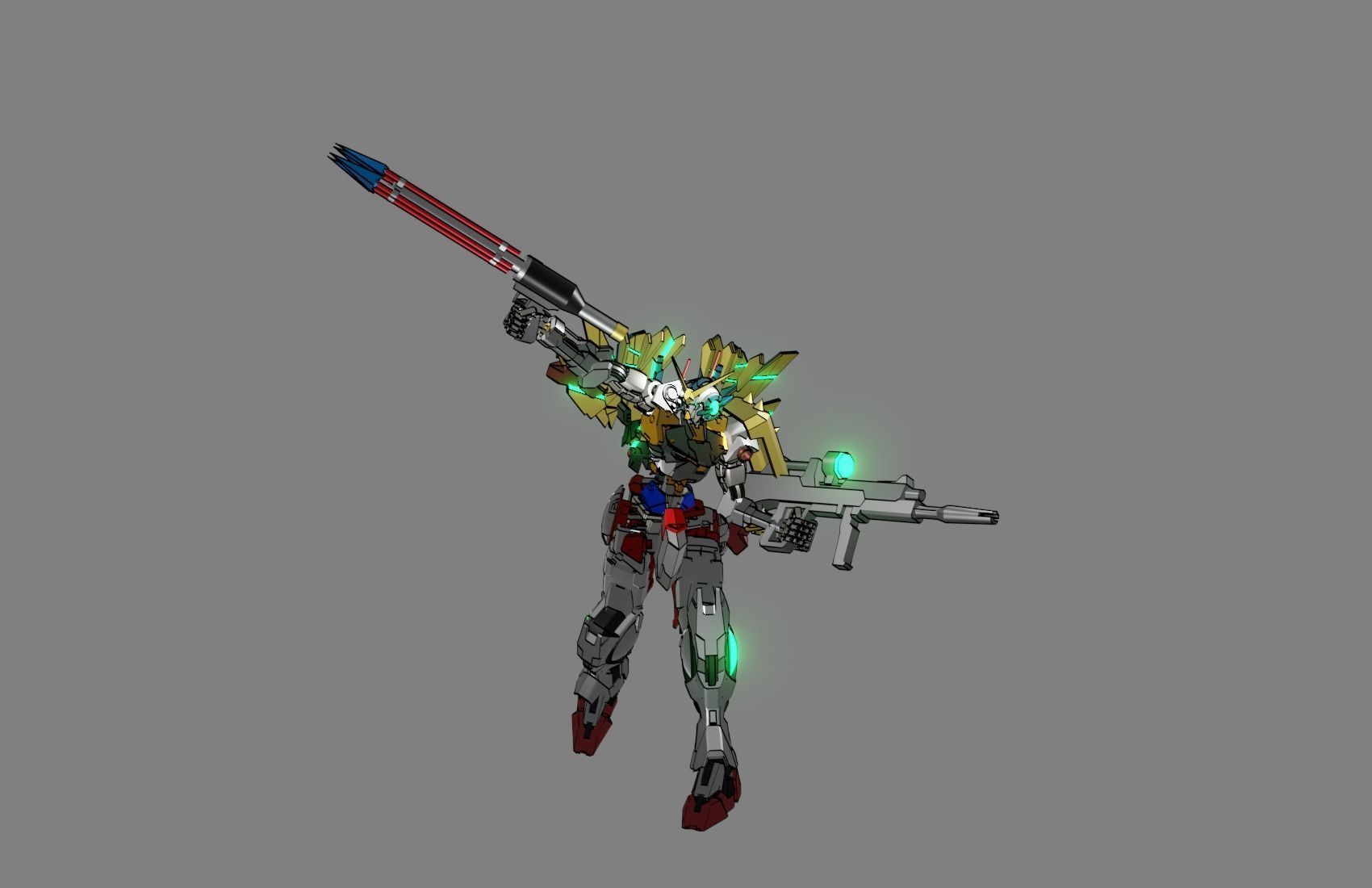 Attacker Gundam 6 A 3D model_14