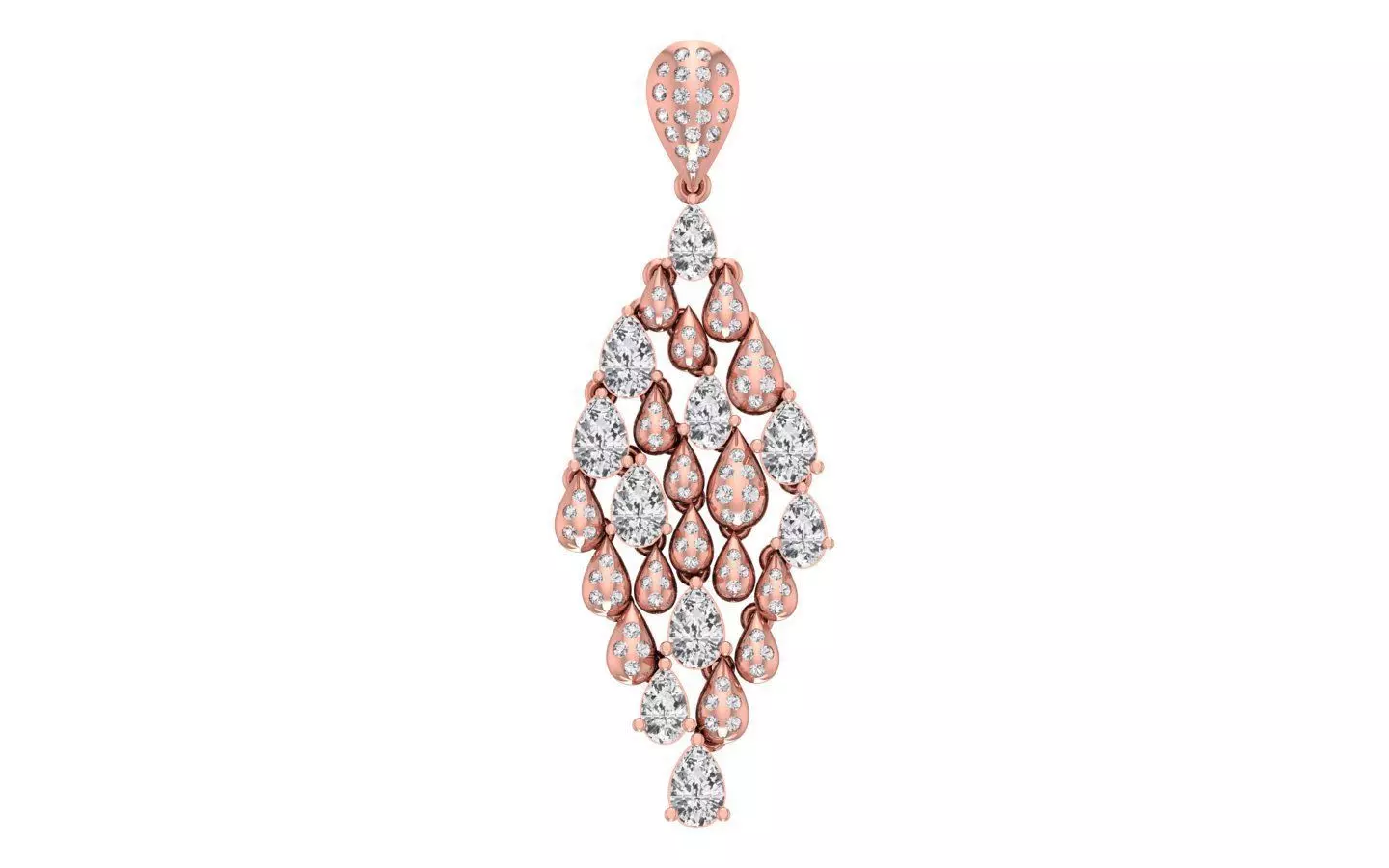 Solitaire Women Pendant 3dm STL OBJ FBX Render Details 3D print model_0