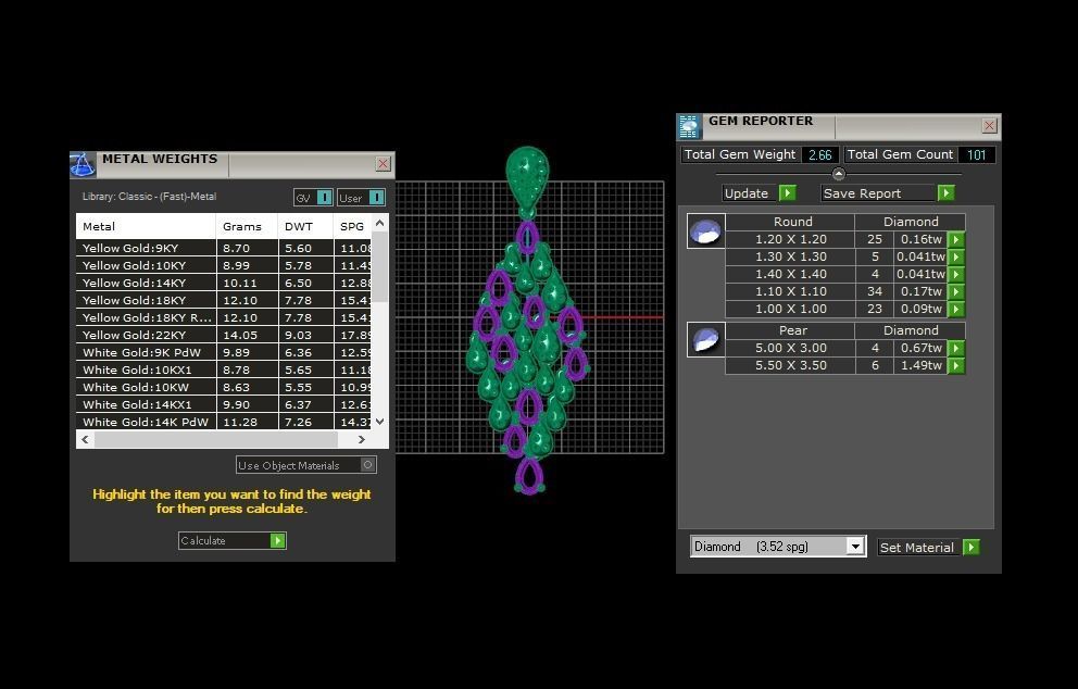 Solitaire Women Pendant 3dm STL OBJ FBX Render Details 3D print model_3