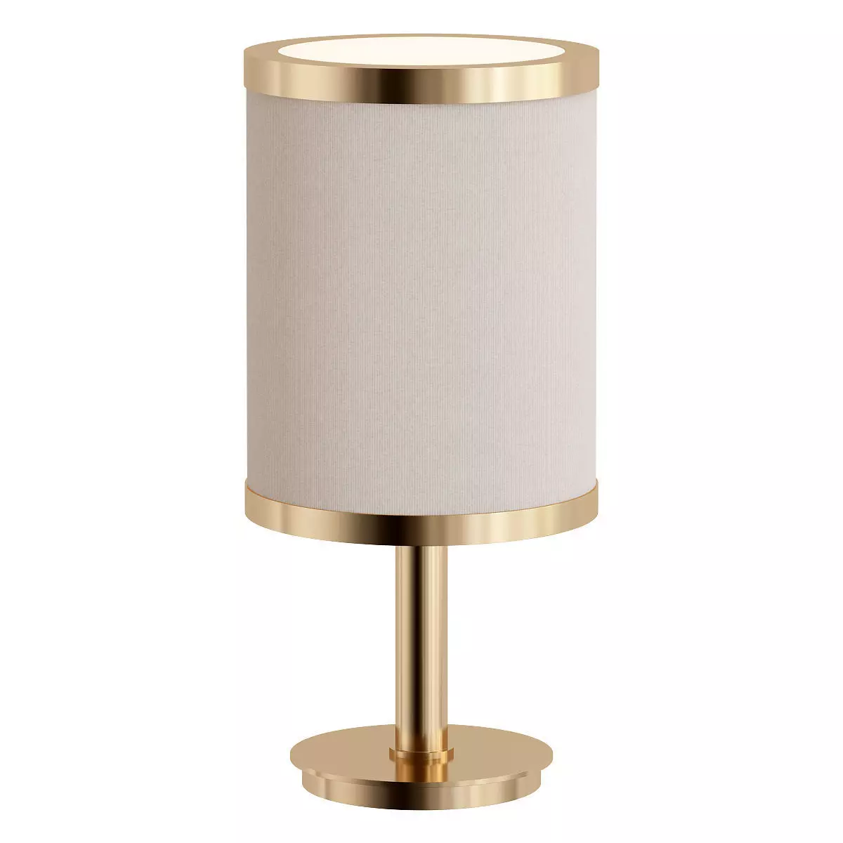SHADY brass table lamp with shade 3D model_0