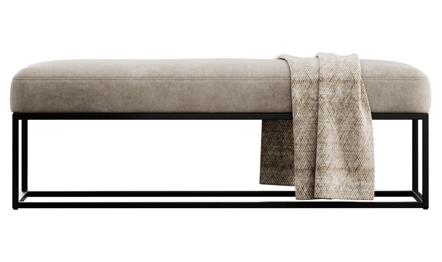 Millie Bench By Pottery Barn 3D model_14