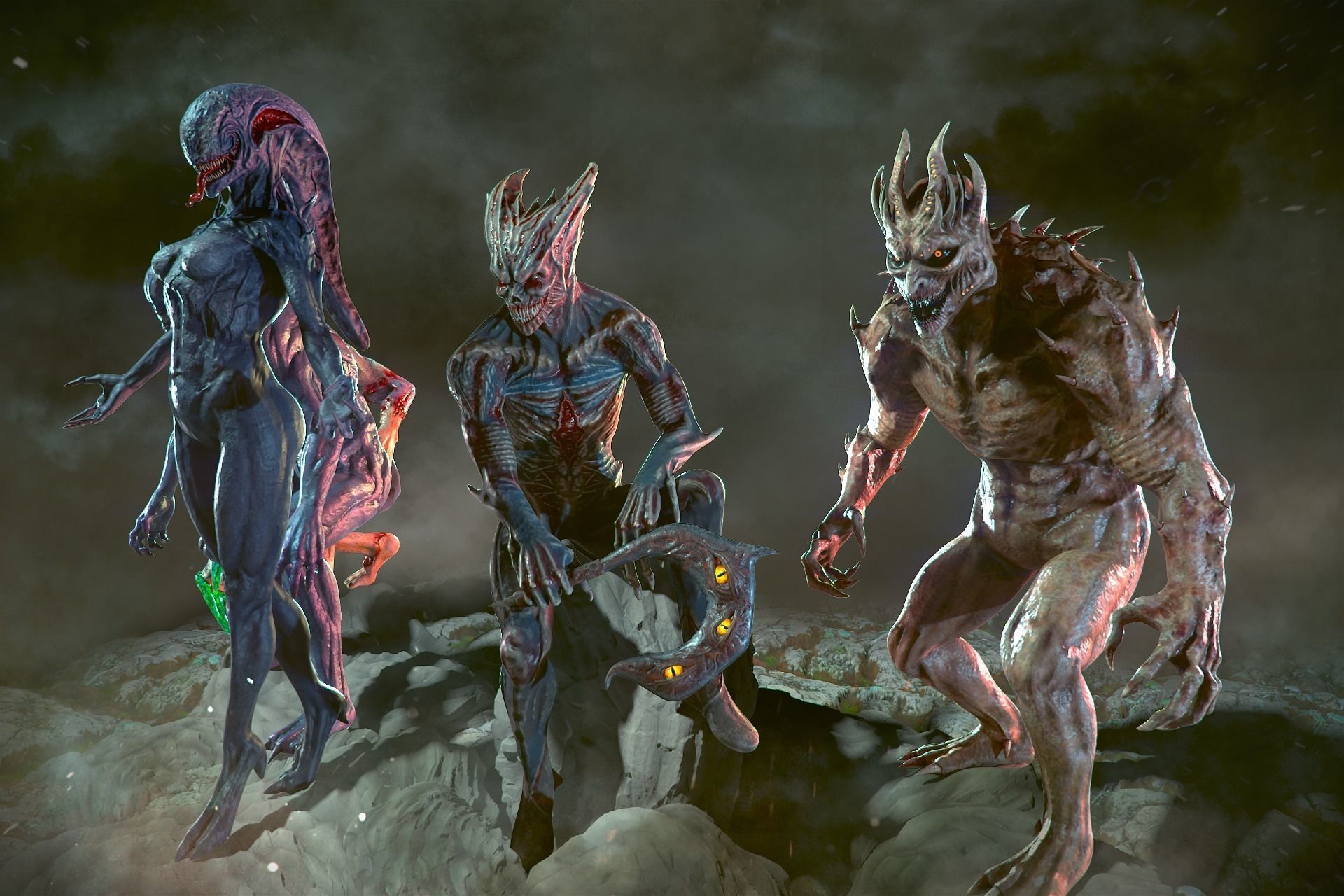 Monster Collection group of aliens _15