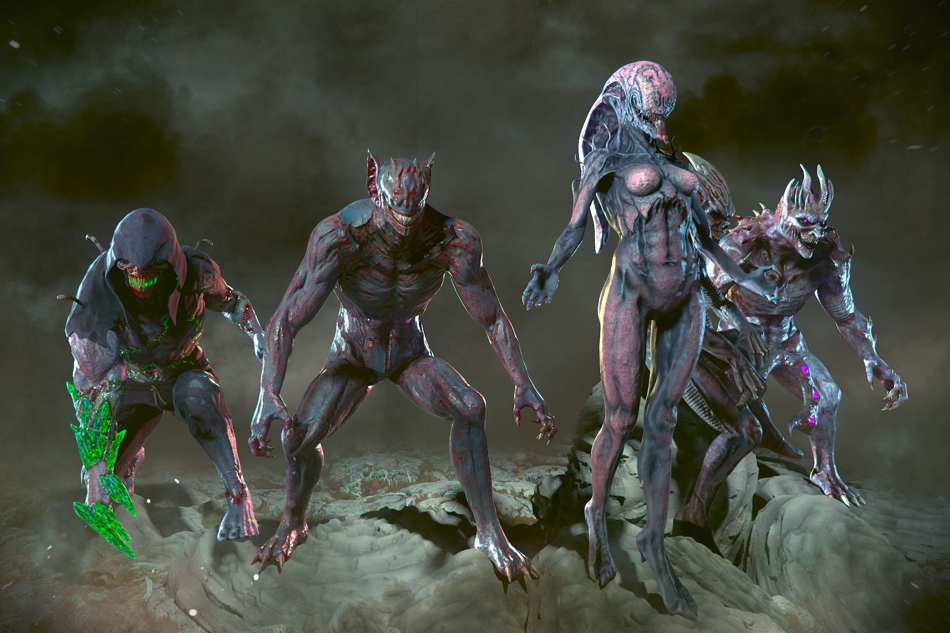 Monster Collection group of aliens _13