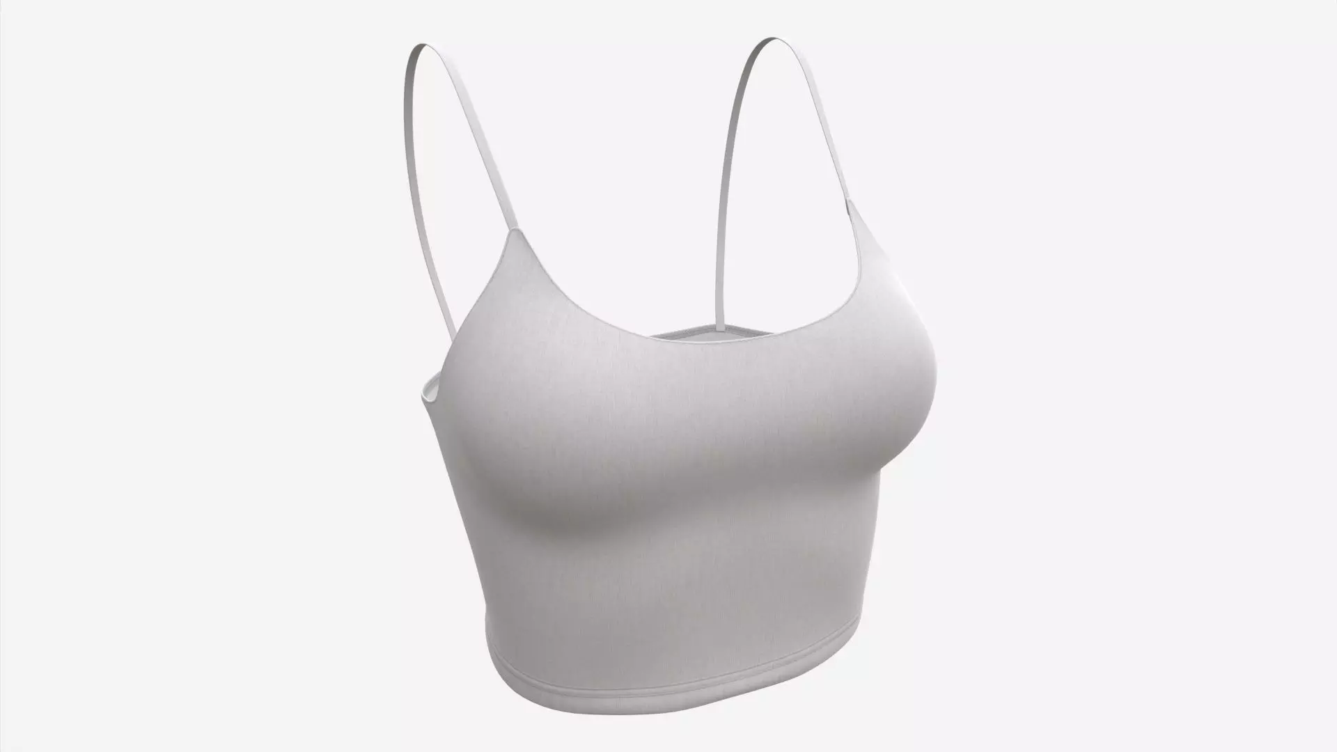Fitness top for women light 3D model