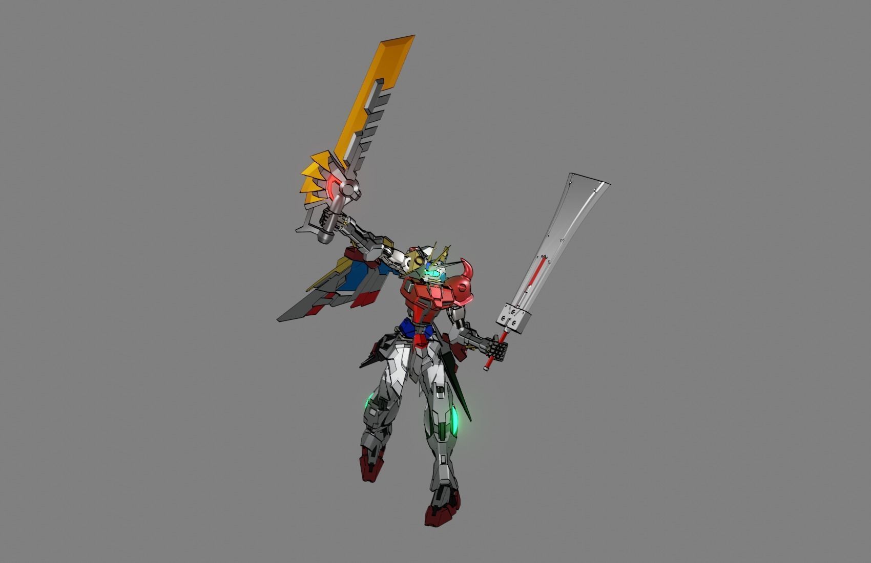 Attacker Gundam 25 A 3D model_20