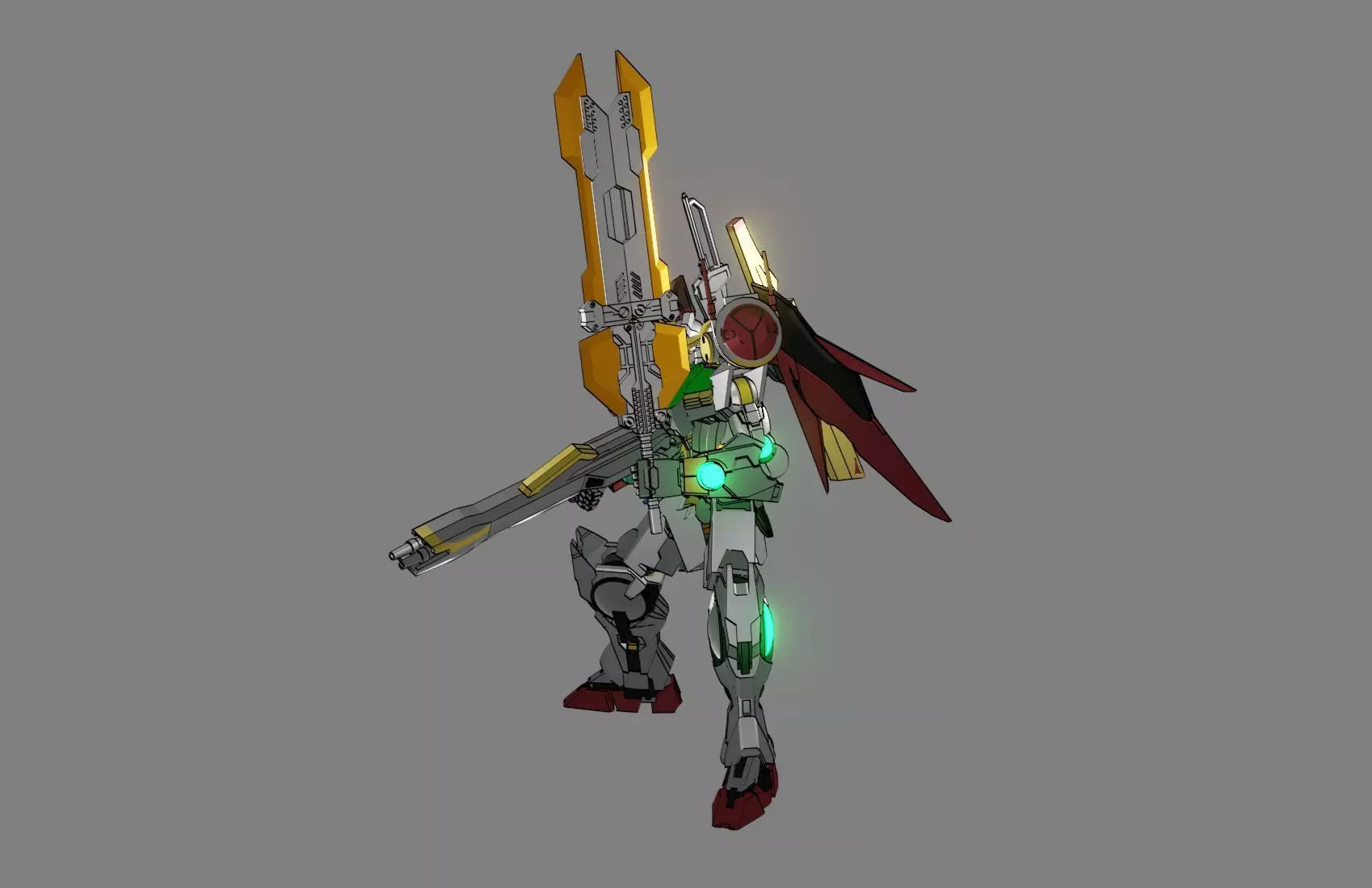 Attacker Gundam 23 A 3D model_0