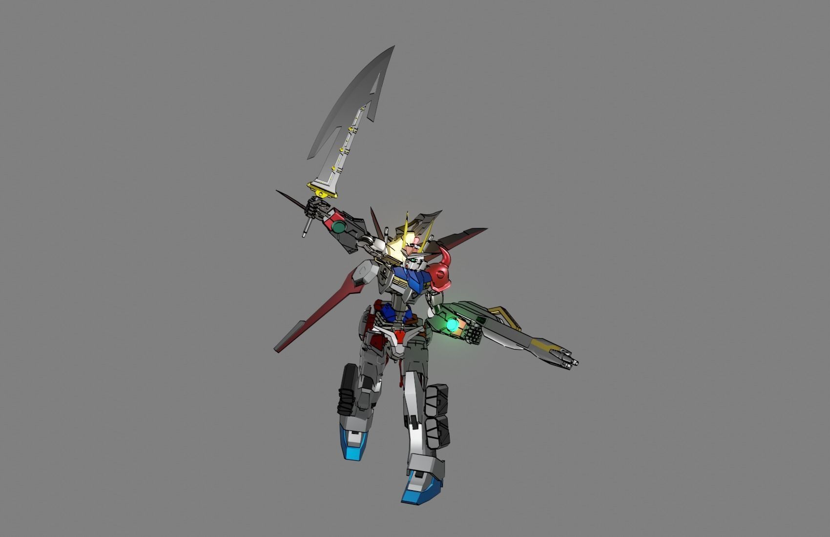 Attacker Gundam 20 A 3D model_20