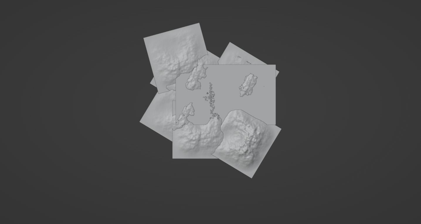 scifi city Low-poly 3D model_7