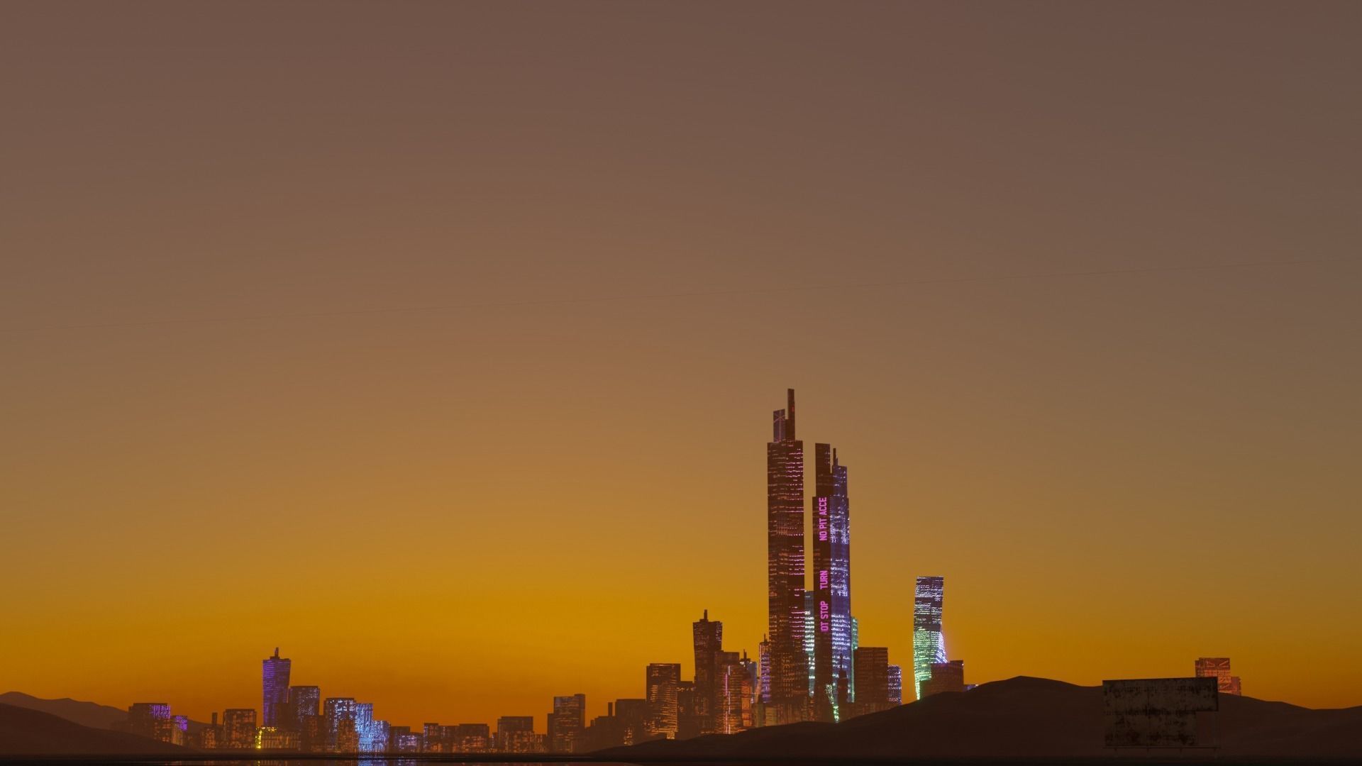 scifi city Low-poly 3D model_5