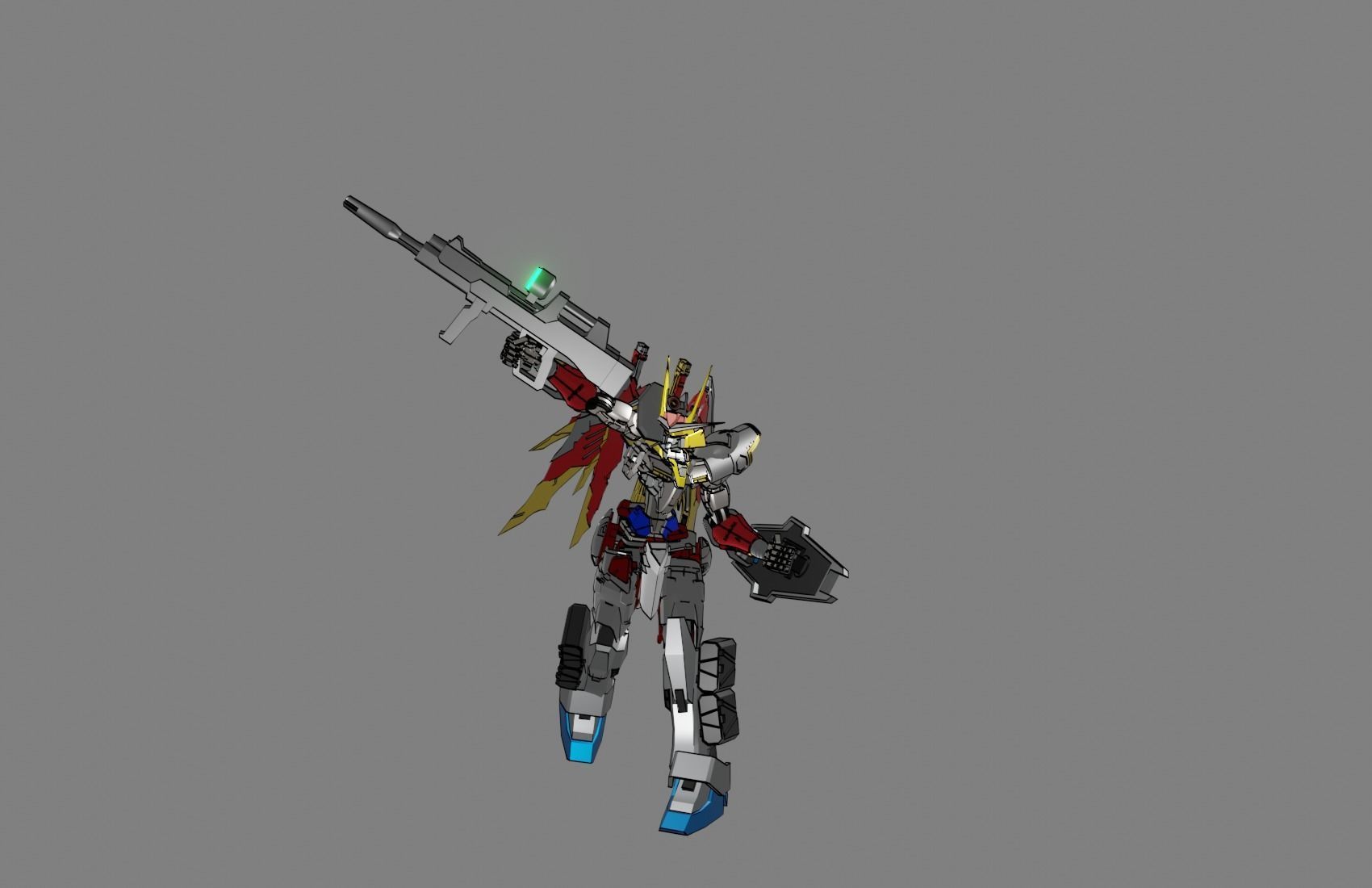 Attacker Gundam 19 A 3D model_24